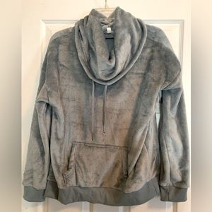 Blue Velour Pullover Top NWT